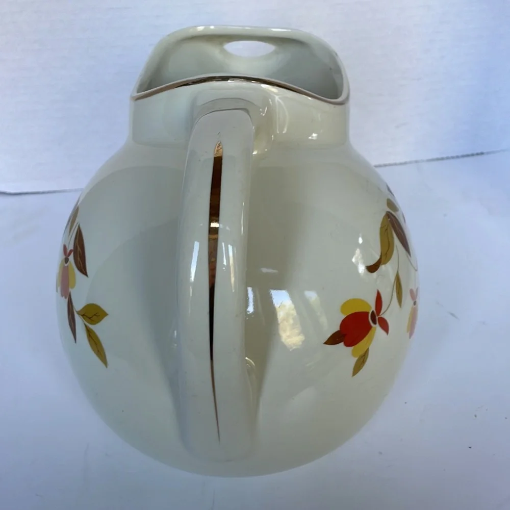 Hall Superior pitcher vintage USA Jewel Autumn leaf